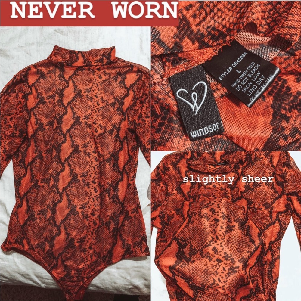 Snakeskin bodysuit